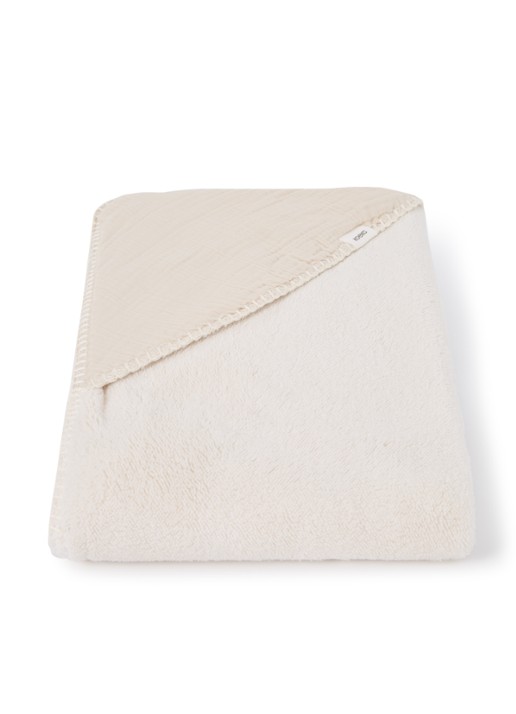 Koeka Faro Teddy wikkeldoek 100 x 100 cm - voorkant beige