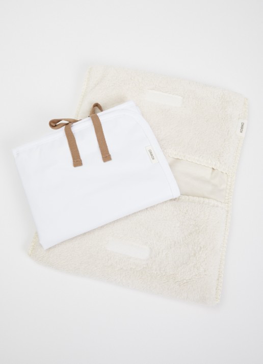 Koeka Nappy clutch met verschoningsmat - detail lichtgrijs