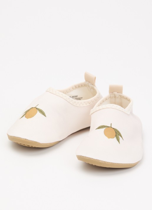 Konges Sløjd Aster waterschoenen met print - voorkant 3 creme