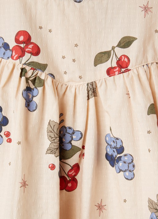 Konges Sløjd Avi blouse met print - detail beige