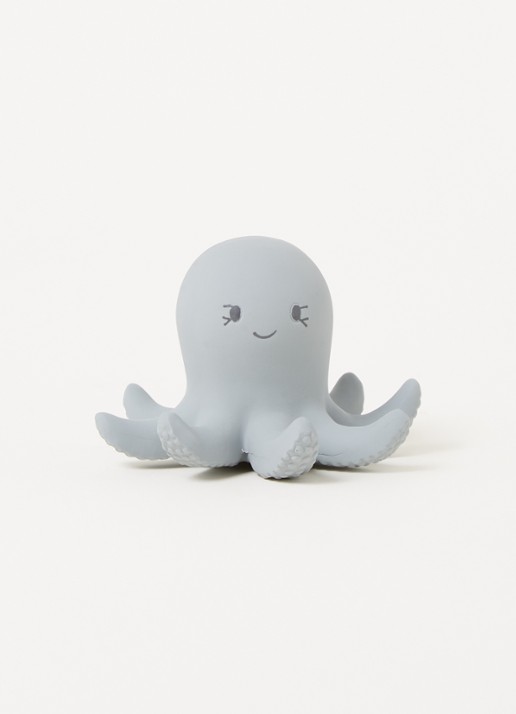 Konges Sløjd Bijtring octopus - voorkant 2 blauwgrijs