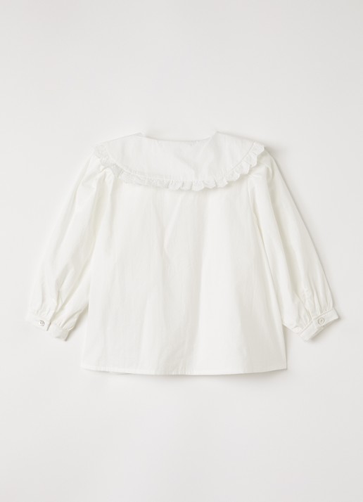 Konges Sløjd Blouse met kraag - voorkant 2 wit