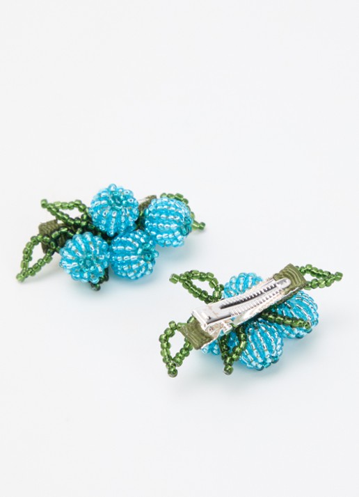 Konges Sløjd Blueberry haarclip 2 stuks  - detail 2 blauw