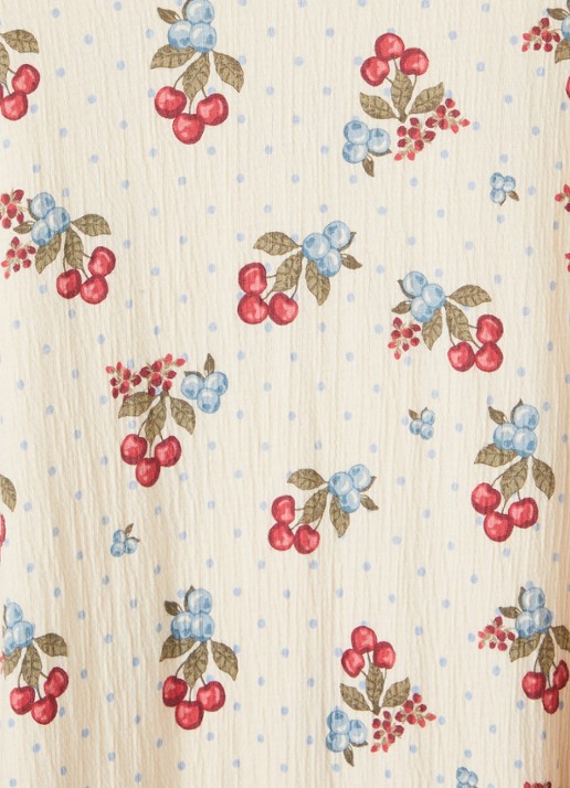 Konges Sløjd Chleo jurk met print - detail 3 beige