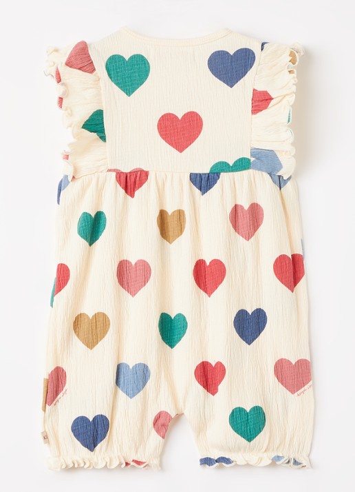 Konges Sløjd Chleo romper met print - voorkant 2 beige