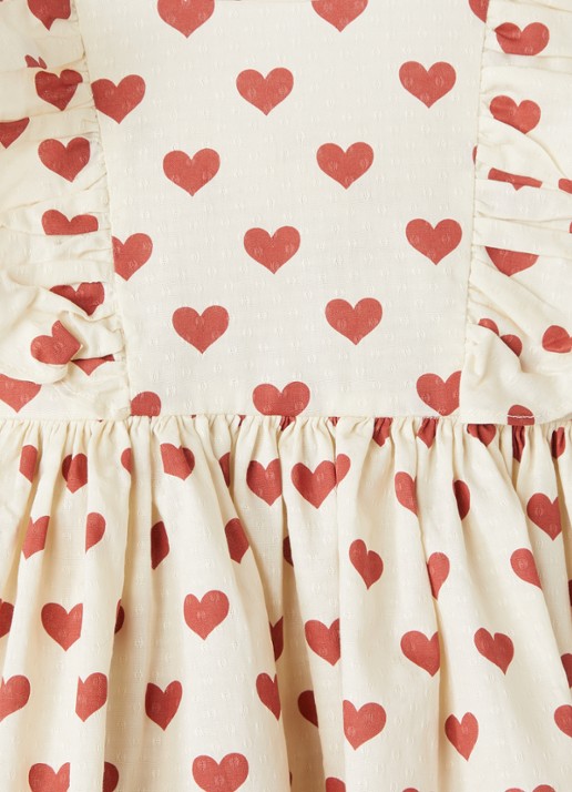 Konges Sløjd Cianna jurk met print - detail 3 roze