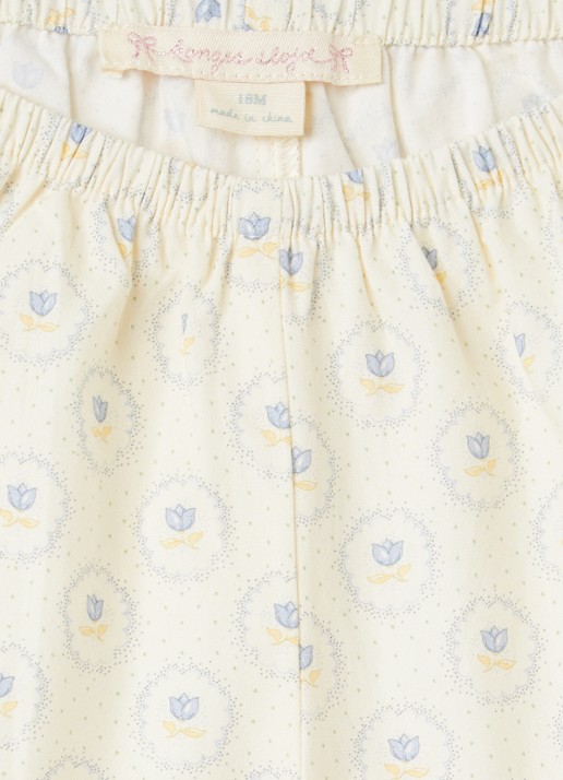 Konges Sløjd Coeur loose fit korte broek met print - detail 3 gebroken wit