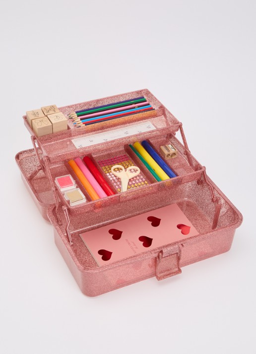 Konges Sløjd Creative Art Caddy knutselset - voorkant 2 lichtroze