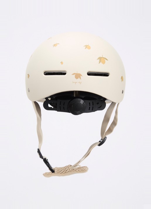 Konges Sløjd Fietshelm met print  - achterkant 4 beige