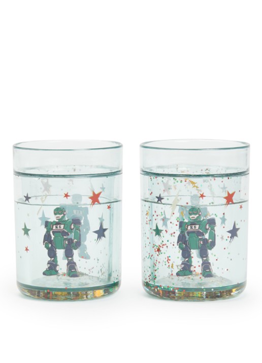 Konges Sløjd Glitter kinderbeker set van 2