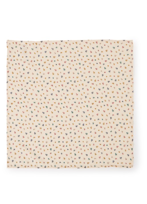 Konges Sløjd  hydrofiele doek van  katoen 65 x 65 cm set van 3 - voorkant 2 zalmroze
