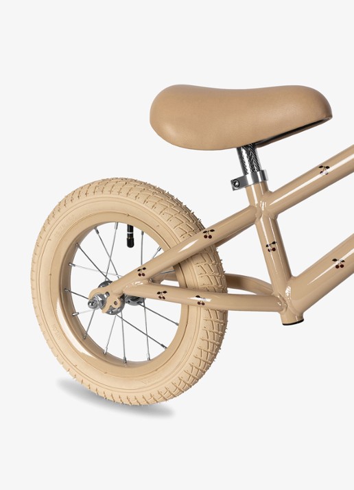 Konges Sløjd Kinderfiets met print - detail 2 lichtroze