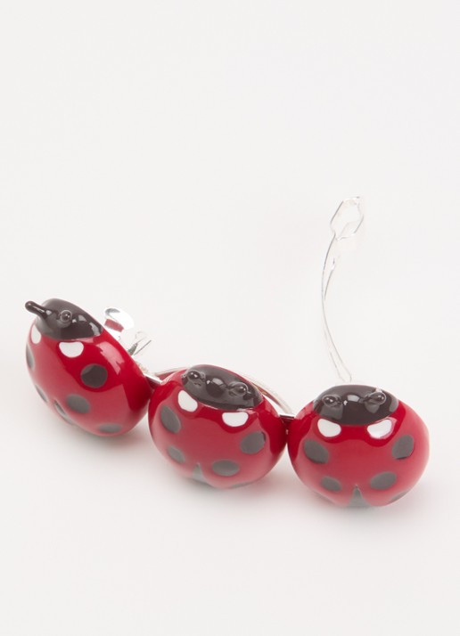 Konges Sløjd Ladybug haarclip - voorkant 2 rood