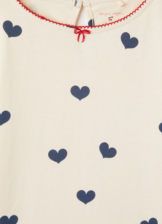 Konges Sløjd Longsleeve met print - detail 3 vanillegeel