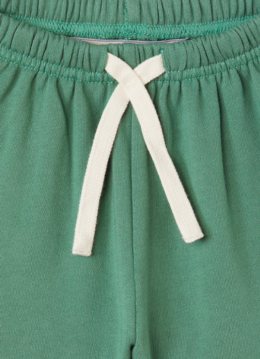 Konges Sløjd Loose fit korte joggingbroek  - detail groen