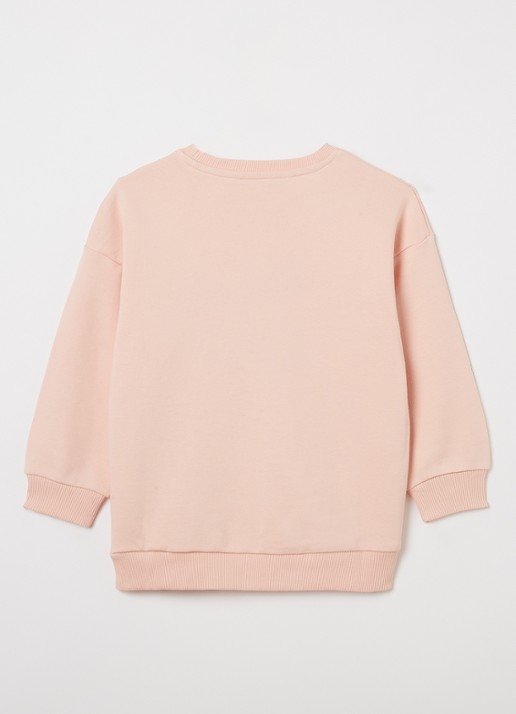 Konges Sløjd Lou sweater met borduring - voorkant 4 zalmroze