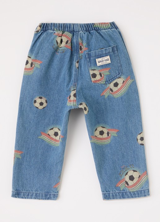 Konges Sløjd Magot straight leg jeans met print - voorkant 2 indigo