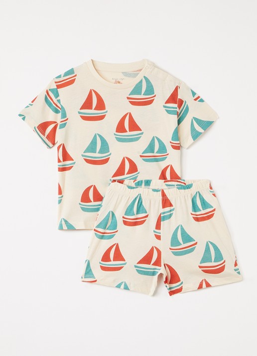 Konges Sløjd Set van T-shirt met korte broek 2-delig