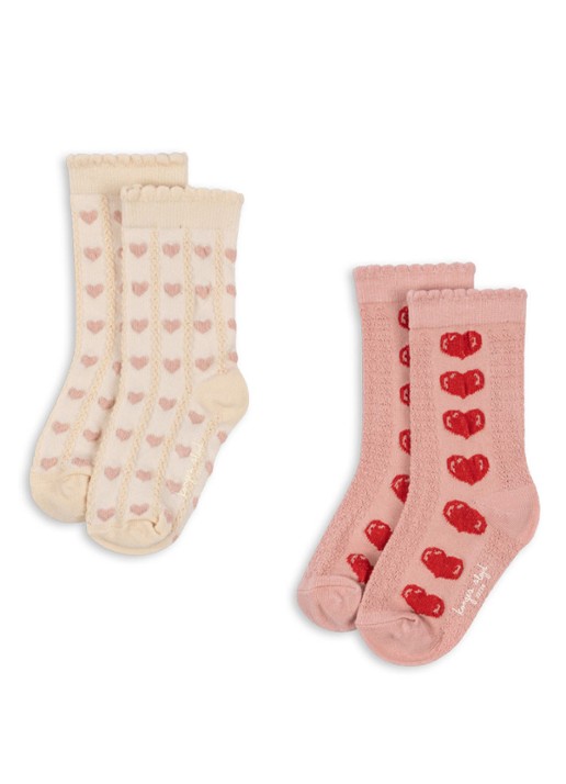 Konges Sløjd Sokken met print in 2-pack