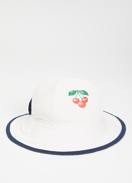 Konges Sløjd Vilja zwem buckethad met print en strikdetail