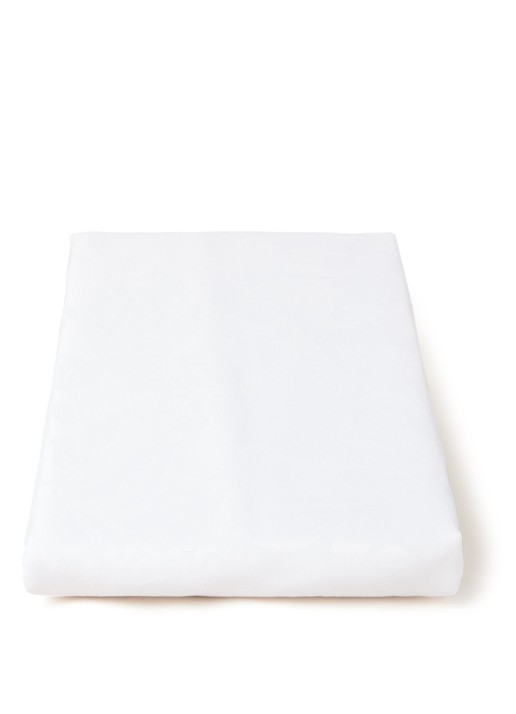 Kook Damast tafelkleed 140 x 300 cm - voorkant wit