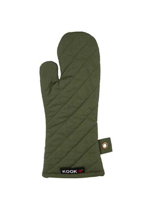 Kook Ovenwant van katoen - voorkant groen