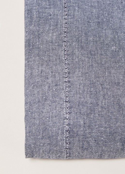 Kook Tafelkleed van katoen140 x 230 cm - detail blauw