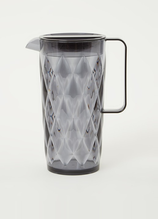 Koziol Pitcher waterkan 1,6 liter  - voorkant 3 grijs
