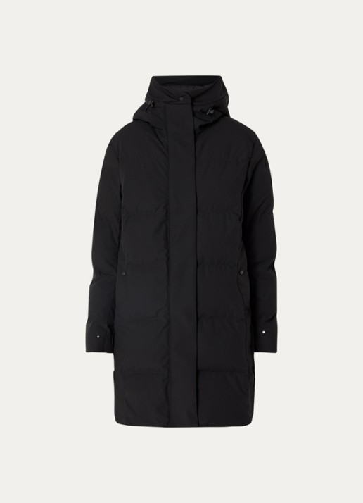 Krakatau Cassini gewatteerde parka met capuchon - voorkant 2 zwart