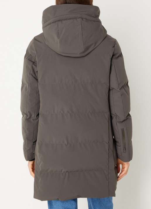 Krakatau Cassini gewatteerde parka met capuchon - achterkant 4 bruin