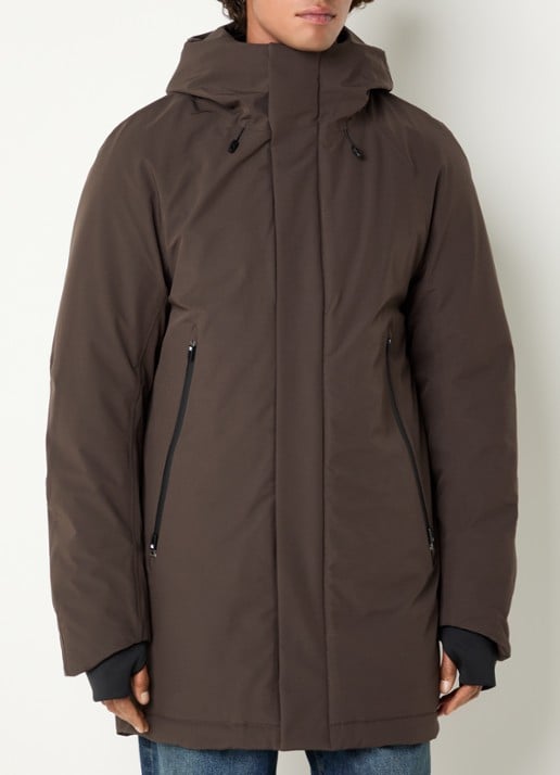 Krakatau Dsup parka met capuchon en waterafstotende coating