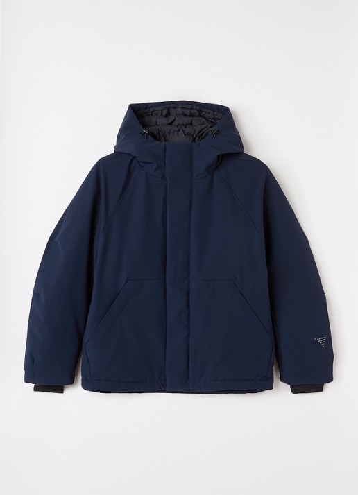 Krakatau Gewatteerd jack met ritszakken - voorkant donkerblauw