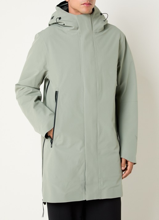 Krakatau Qm590 PLANCK Liner parka met capuchon en ritszakken