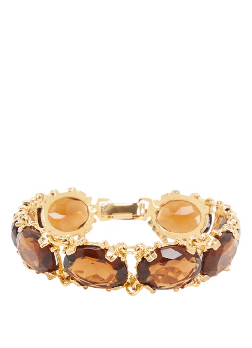 Kroonjuweeltjes Ambre Kristal armband verguld