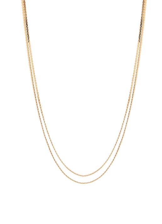 Kroonjuweeltjes Sanremo ketting verguld