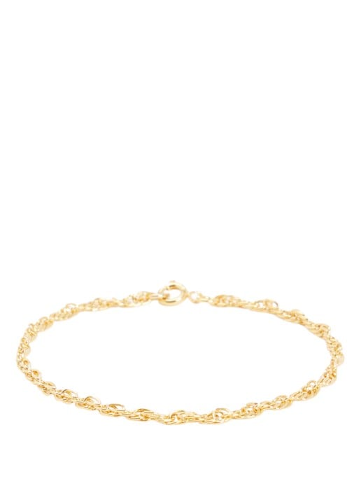Kroonjuweeltjes Torsade Fijne armband verguld