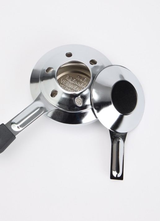 Kuhn Rikon Fondue pasta brander  - voorkant 2 zilver