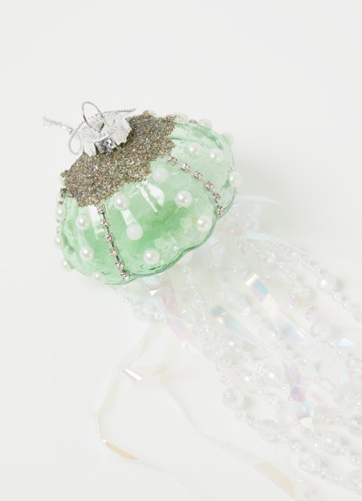 Kurt Adler Kwal kersthanger 30 cm - detail 3 lichtgroen