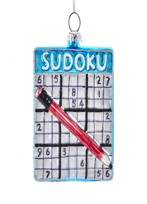 Kurt Adler Sudoku kersthanger 12 cm
