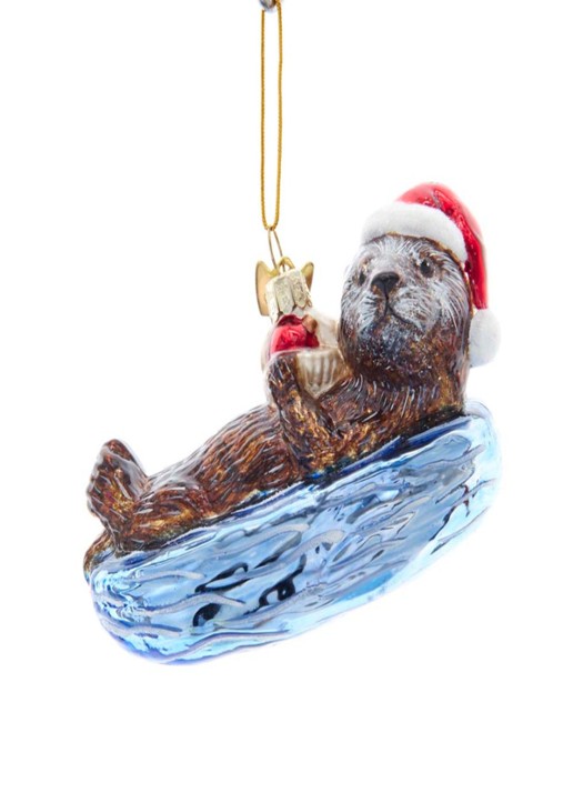 Kurt Adler Zeeotter kersthanger 11 cm
