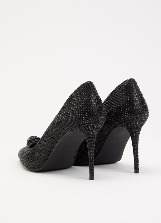 Kurt Geiger Belgravia Eagle Court pump met strass - achterkant 5 zwart