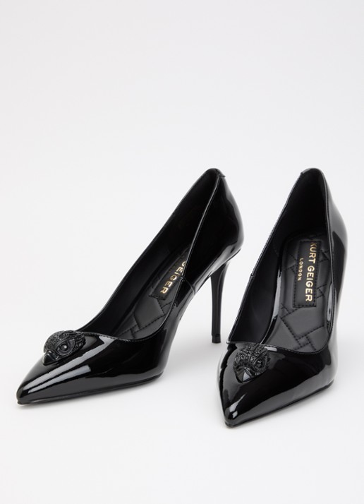Kurt Geiger Belgravia pump met logo - detail 2 zwart