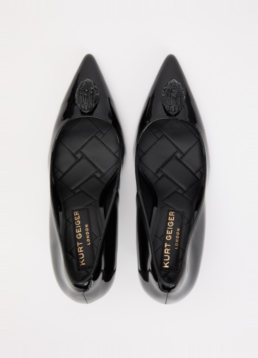 Kurt Geiger Belgravia pump met logo - detail 3 zwart