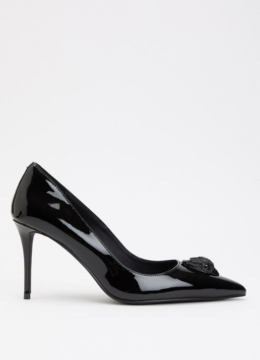 Kurt Geiger Belgravia pump met logo - voorkant zwart