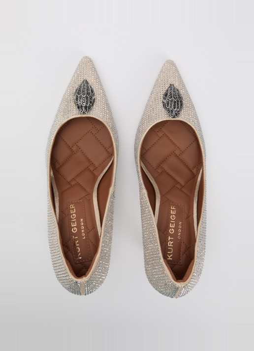 Kurt Geiger Belgravia pump met strass - detail 3 goud
