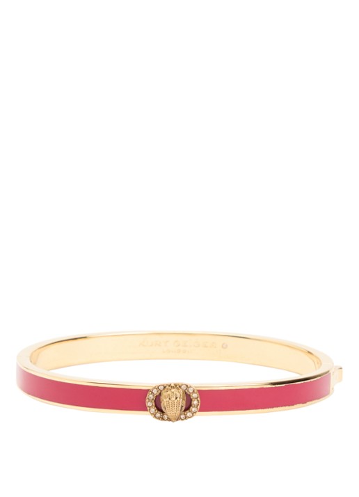 Kurt Geiger Chelsea bangle met kristal - voorkant rood