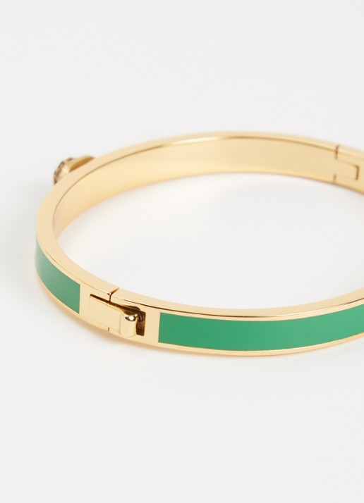 Kurt Geiger Chelsea bangle met kristal - detail groen