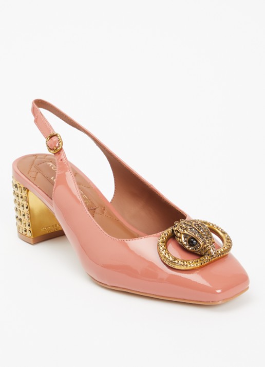 Kurt Geiger Chelsea Block slingback van leer