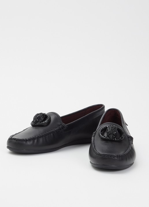 Kurt Geiger Chelsea mocassin van leer - detail 3 zwart