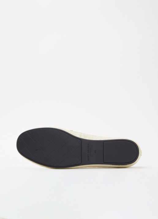 Kurt Geiger Chelsea mocassin van leer - detail 4 ivoor